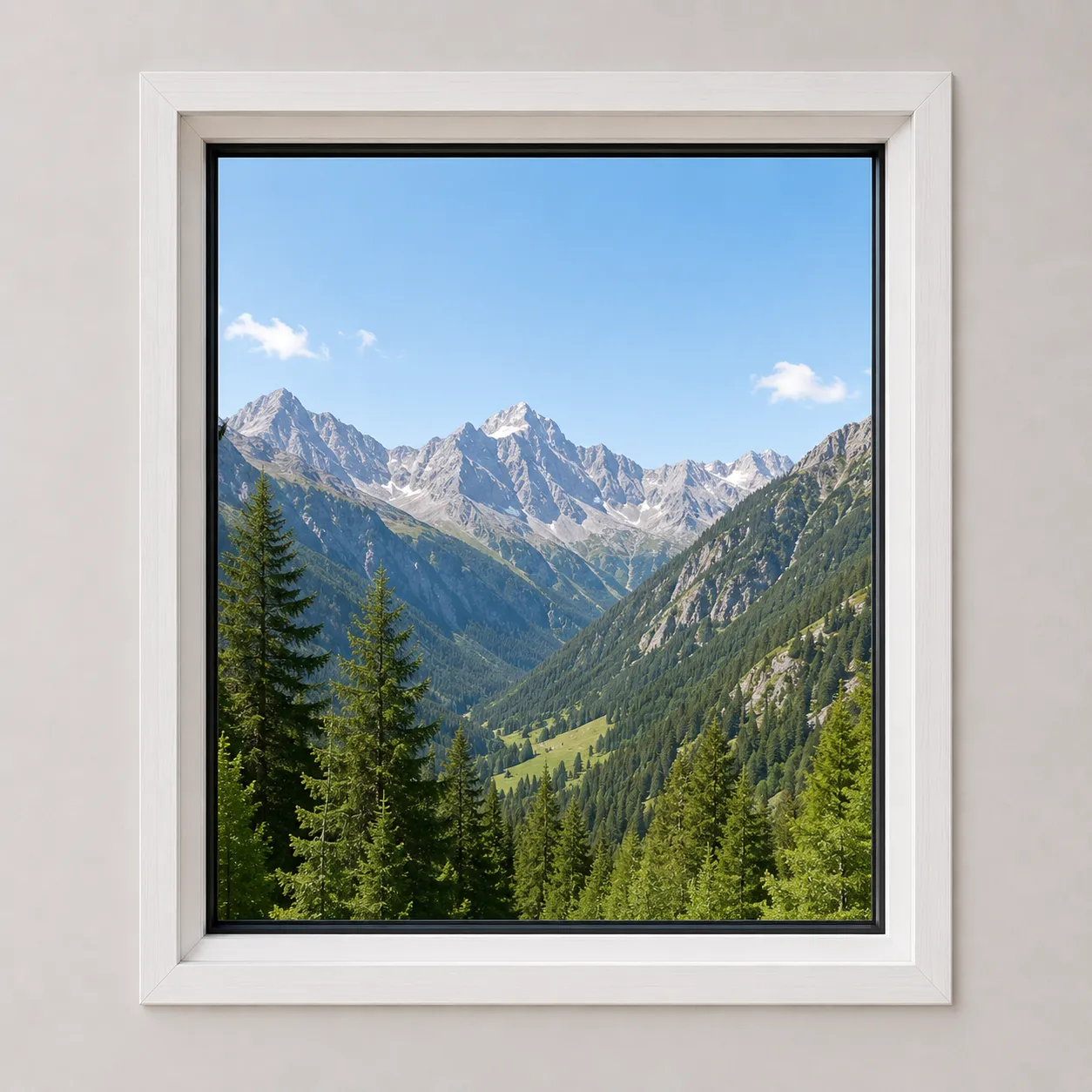 Ventana fija rectangular